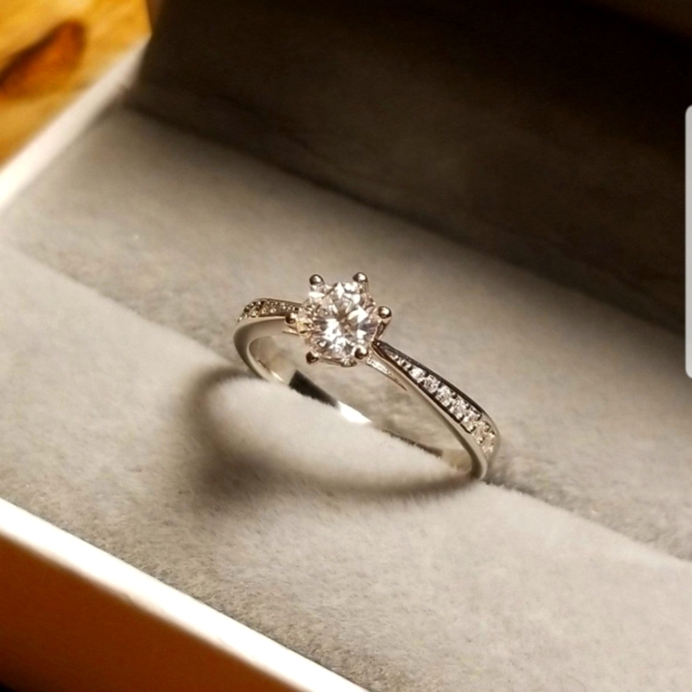 .5ct Certified Moissanite Diamond Ring